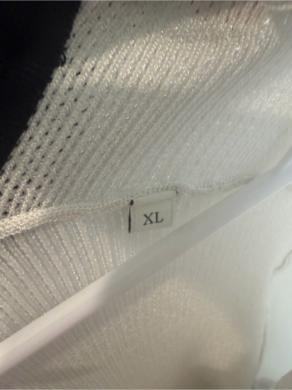 Sandro Simone Knit Polo in Ecru Size XL - Picture 4 of 6